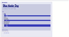 Desktop Screenshot of blueheelerdog.org